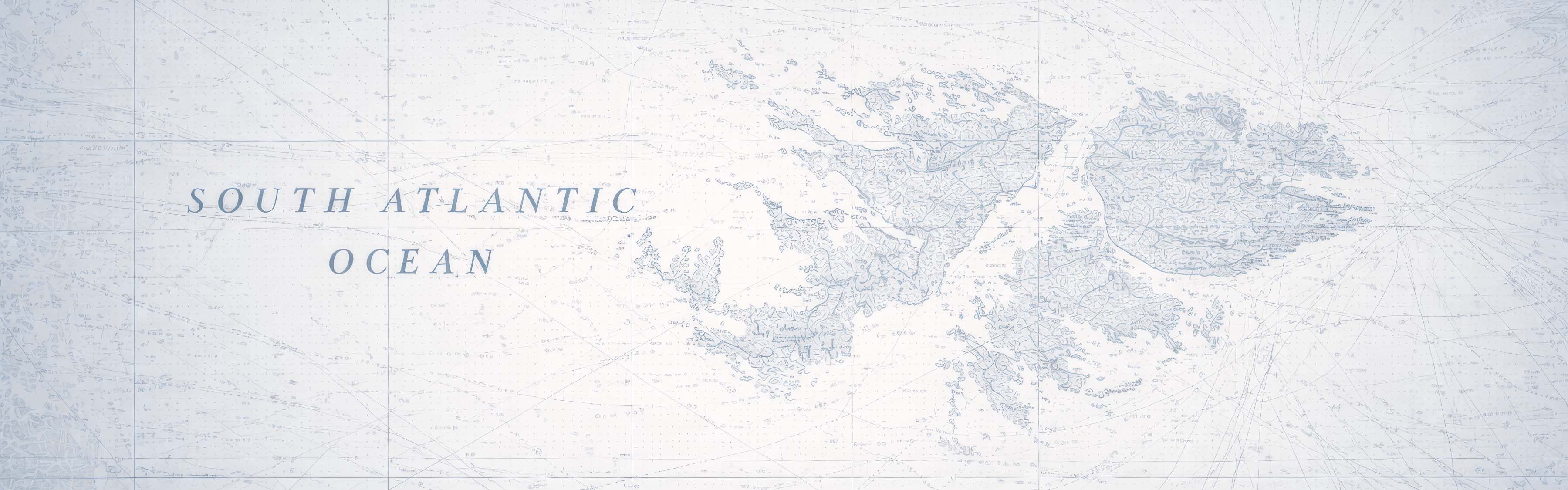 Map texture representing the South Atlantic region